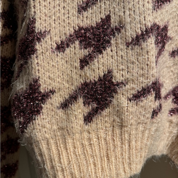 FOREVER 21 GLITTER HERRINGBONE SWEATER - Picture 3 of 7